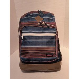 Dickies Backpack Multicolor Striped Canvas Large Preppy Casual 2605